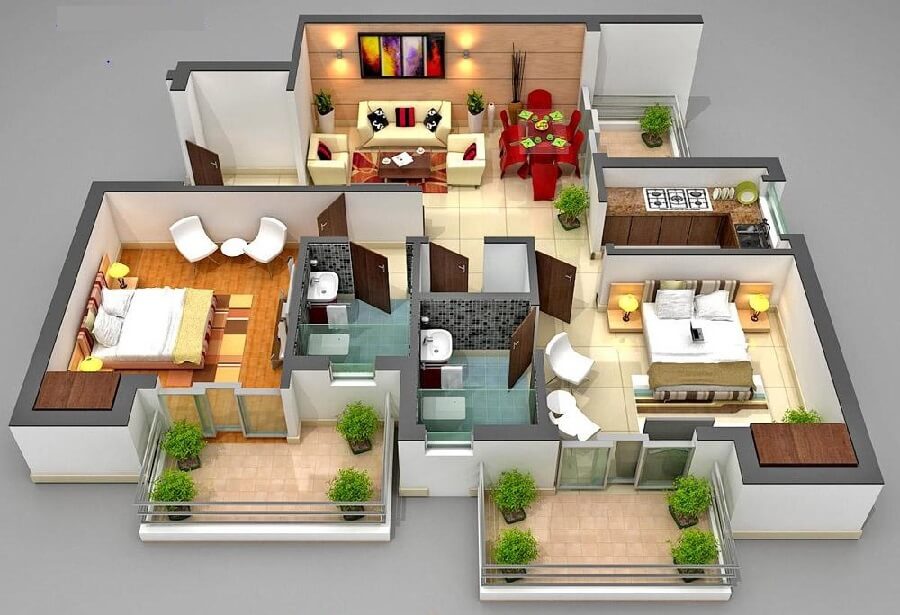 4 Bhk Interior Design Cost