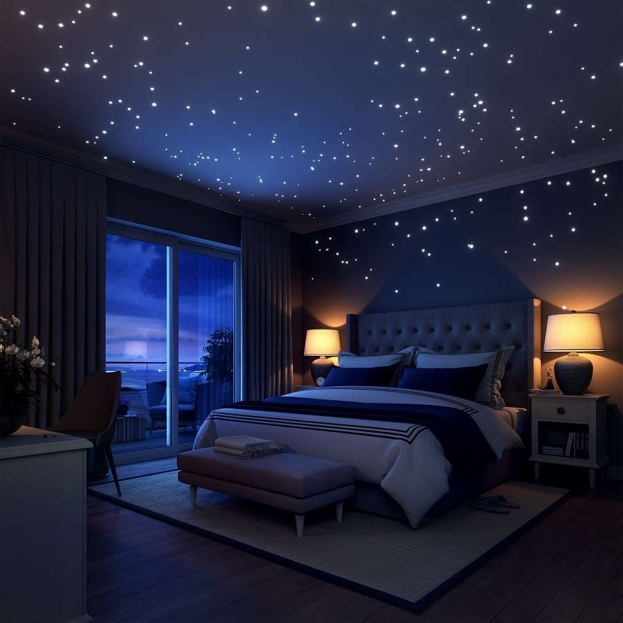 Star Lights Bedroom False Ceiling 2023